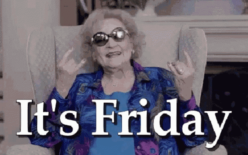 Betty White Its Friday GIF