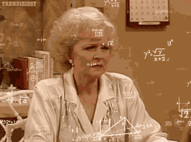 Betty White Math GIF