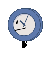 Bfdi Clock Clock Bfdi Sticker