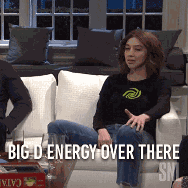 Big D Energy Over There Heidi Gardner GIF