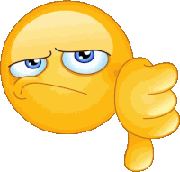 Big Thumbs Down Emoticon Sticker