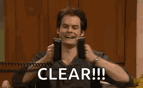 Bill Hader Defibrillator Paddles GIF