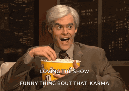 Bill Hader Eating Popcorn GIF