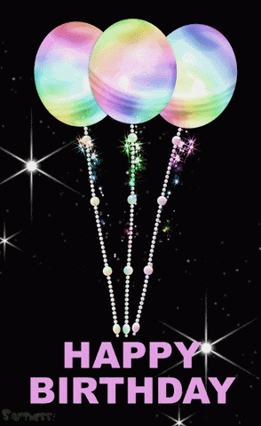 Birthday Balloons Happy Birthday Images GIF