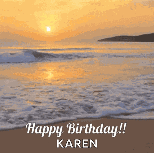 Birthday Beach GIF