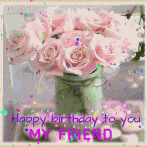 Birthday Flowers GIF