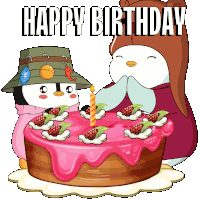 Birthday Happy Birthday Sticker