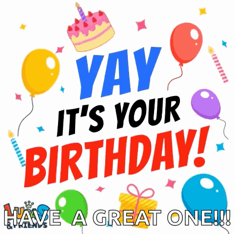 Birthday Wishes For Friend Yay GIF