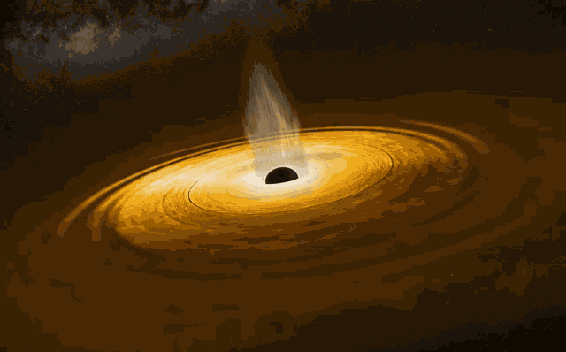 Black Black Hole GIF