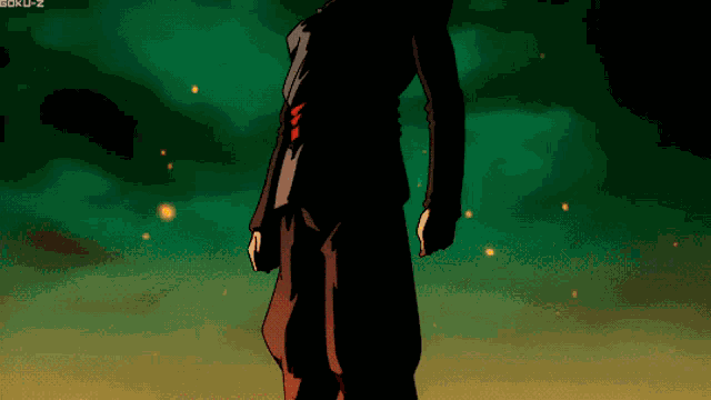 Black Goku Created By Hisoka0101 GIF