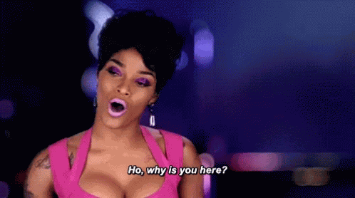 Black Lady Why Are You Here GIF