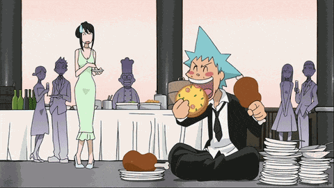 Black Star Eating GIF
