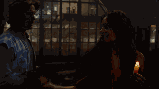 Blowing Candle Adam Pascal GIF