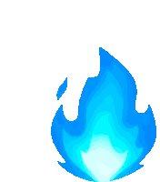 Blue Blueflame Sticker