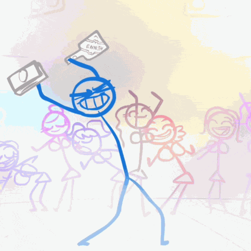 Blue Dick Figures Df Blue GIF