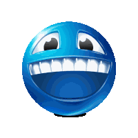 Blue Emoji Sticker