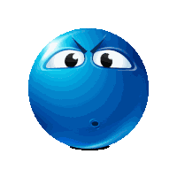 Blue Emoji Sticker