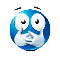 Blue Emoji Sticker