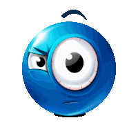 Blue Emoji Sticker GIF