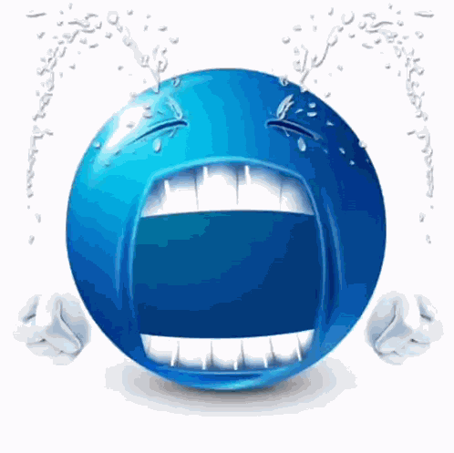 Blue Emoji Sad To Happy GIF
