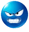 Blue Emoji Sticker