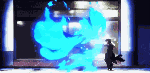 Blue Fire Boku GIF
