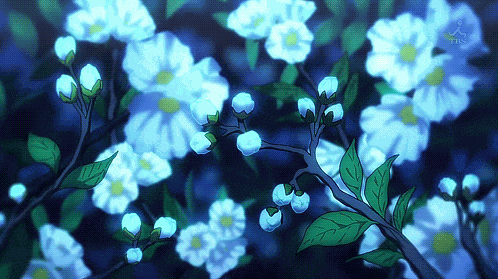 Blue Flowers GIF