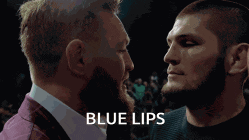 Blue Lips Conor Mcgregor GIF