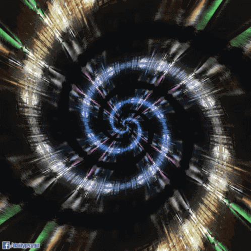 Blue Spiral GIF