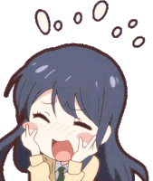 Blush Anime Sticker