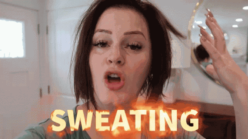 Bonnie Hoellein Sweating GIF