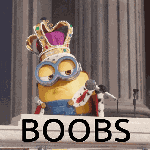 Boobs Minion GIF