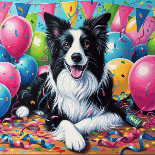 Border Collie Border Collie Birthday GIF