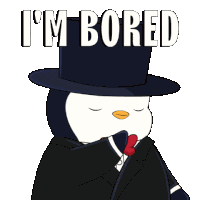 Bored Penguin Sticker