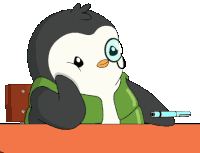 Bored Penguin Sticker