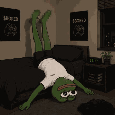 Bored Pepe The Frog GIF