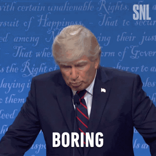 Boring Donald Trump GIF