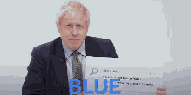 Boris Johnson Blue GIF
