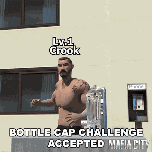 Bottle Cap Challenge Fail GIF