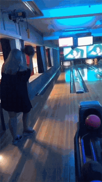 Bowling Fail Playing Bowling GIF