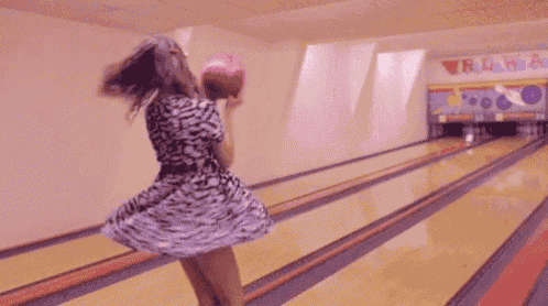 Bowling Twirl GIF
