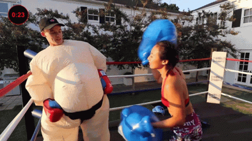 Boxing Lizzy Capri GIF