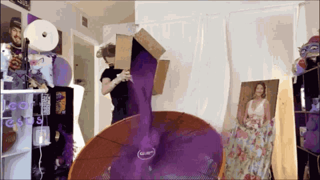 Brandon Farris Glitter Bomb GIF