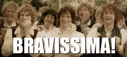 Bravissimo Bravissima Bravo Brava Applausi Evviva Yeee Che Bello Contento Felice Contenta Bel Lavoro GIF