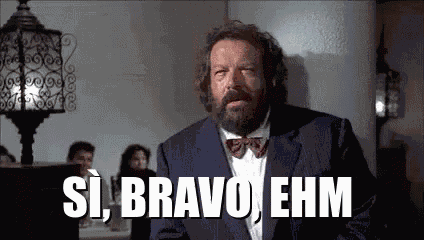 Bravo Applauso Applausi Bud Spencer Terrence Hill Evviva Imbarazzo GIF
