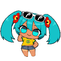 Brazilian Miku Hatsune Miku Sticker