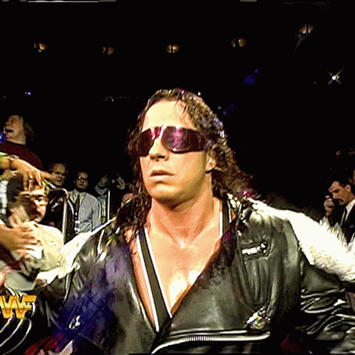 Bret Hart Entrance GIF