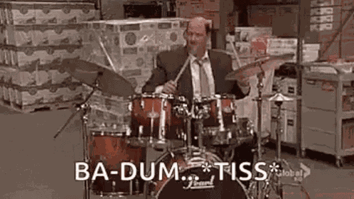 Brian Baumgartner Badumtss GIF