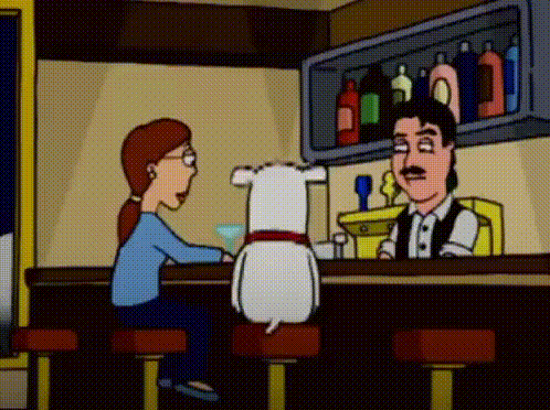 Brian Griffin Family Guy Dog Spinning Around In A Chair Inefablejuly GIF