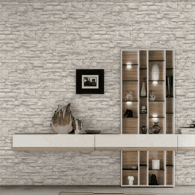 Brick Wallpaper Wood Wallpaper GIF